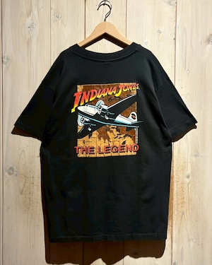 【a.k.a.C.a.k.a vintage】90's “INDIANA JONES”Print Design Vintage T-Shirt