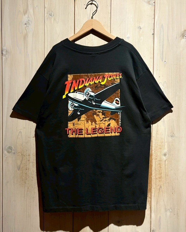 【a.k.a.C.a.k.a vintage】90's “INDIANA JONES”Print Design Vintage T-Shirt