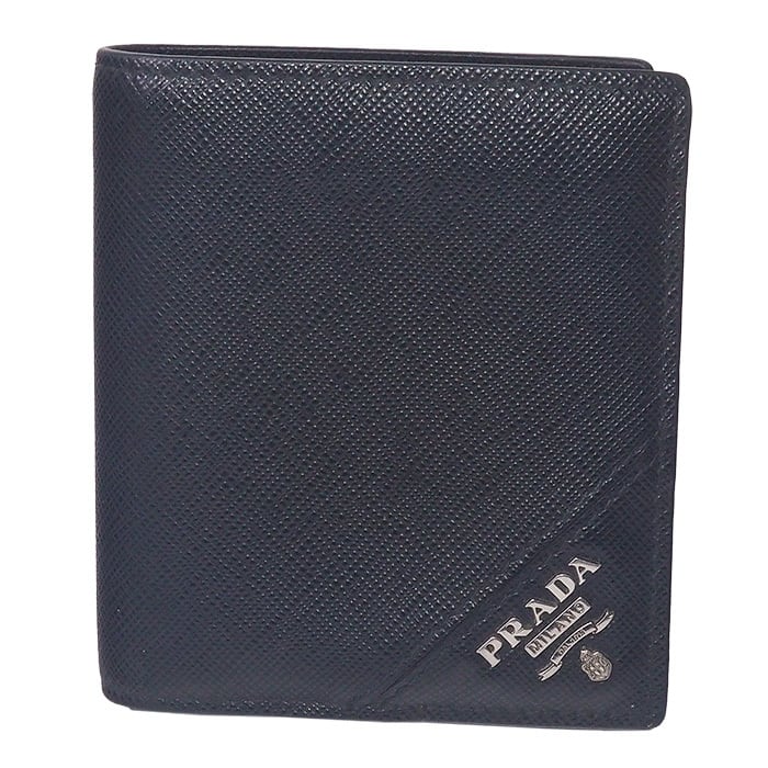 プラダ PRADA サフィアーノ トライアングルロゴ 2つ折り財布 2MO008 