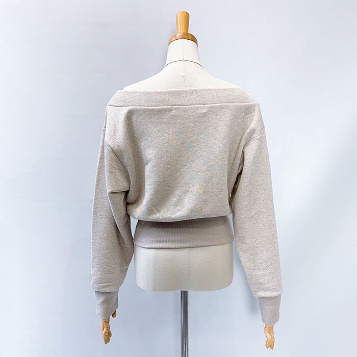 LAGUNAMOON ラグナムーン ウエストZIPラメスウェットプルオーバー