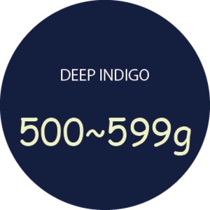 DEEP INDIGO / ５００〜５９９g / 濃藍　　＋REBONE・藍染サービス