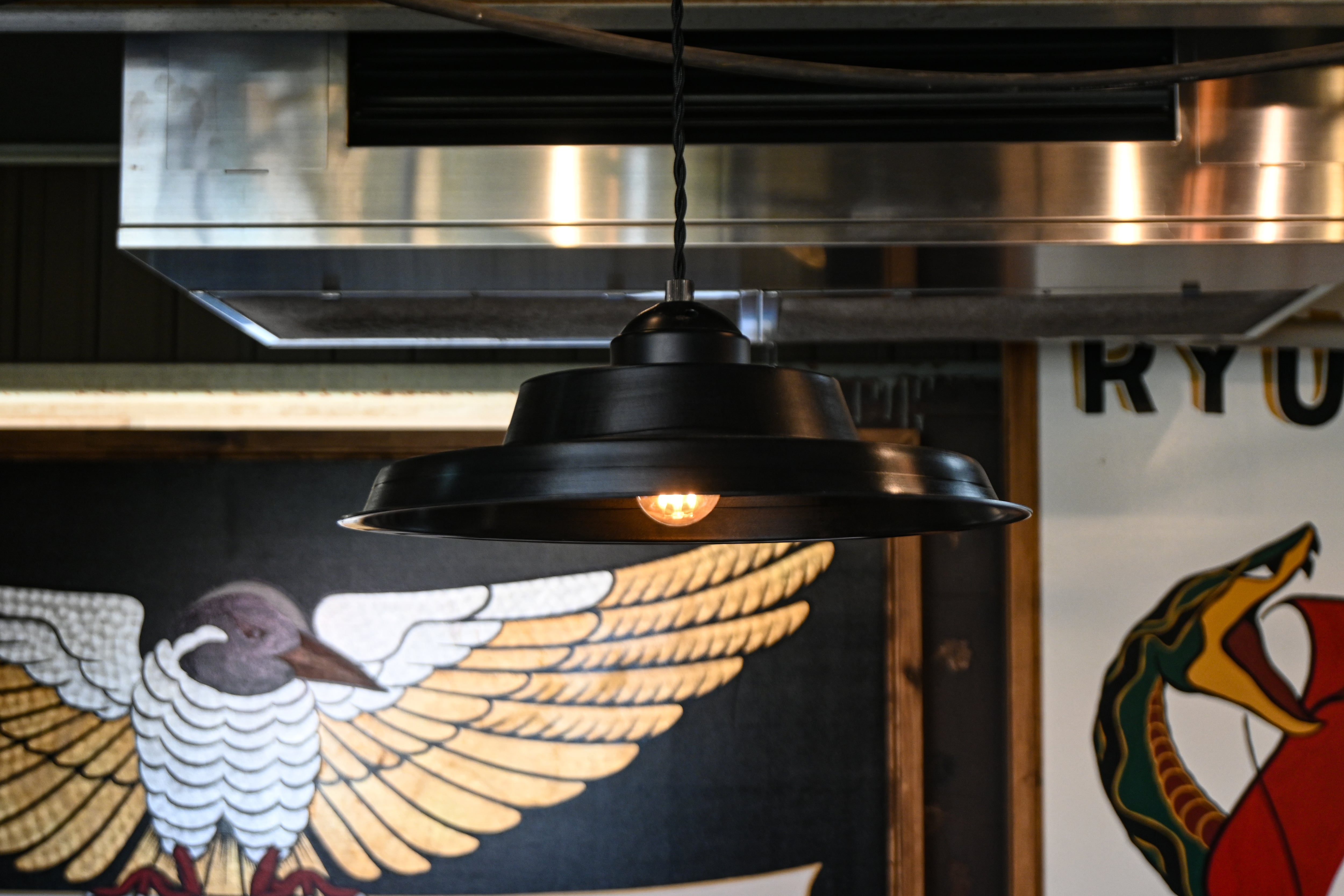 antique glass pendantlight