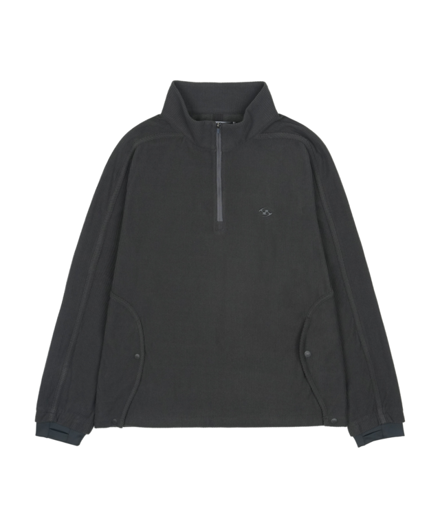 [SAN SAN GEAR] WAVE HALF ZIP-UP Charcoal 正規品 韓国ブランド 韓国通販 韓国代行 韓国ファッション sansan san san sansangear サンサンギア