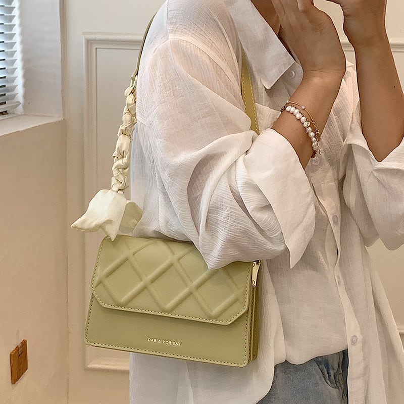 サマースカーフ ショルダーバッグ 夏物 シルク メッセンジャーバッグ Tiancai_Wing_Bag63597628703