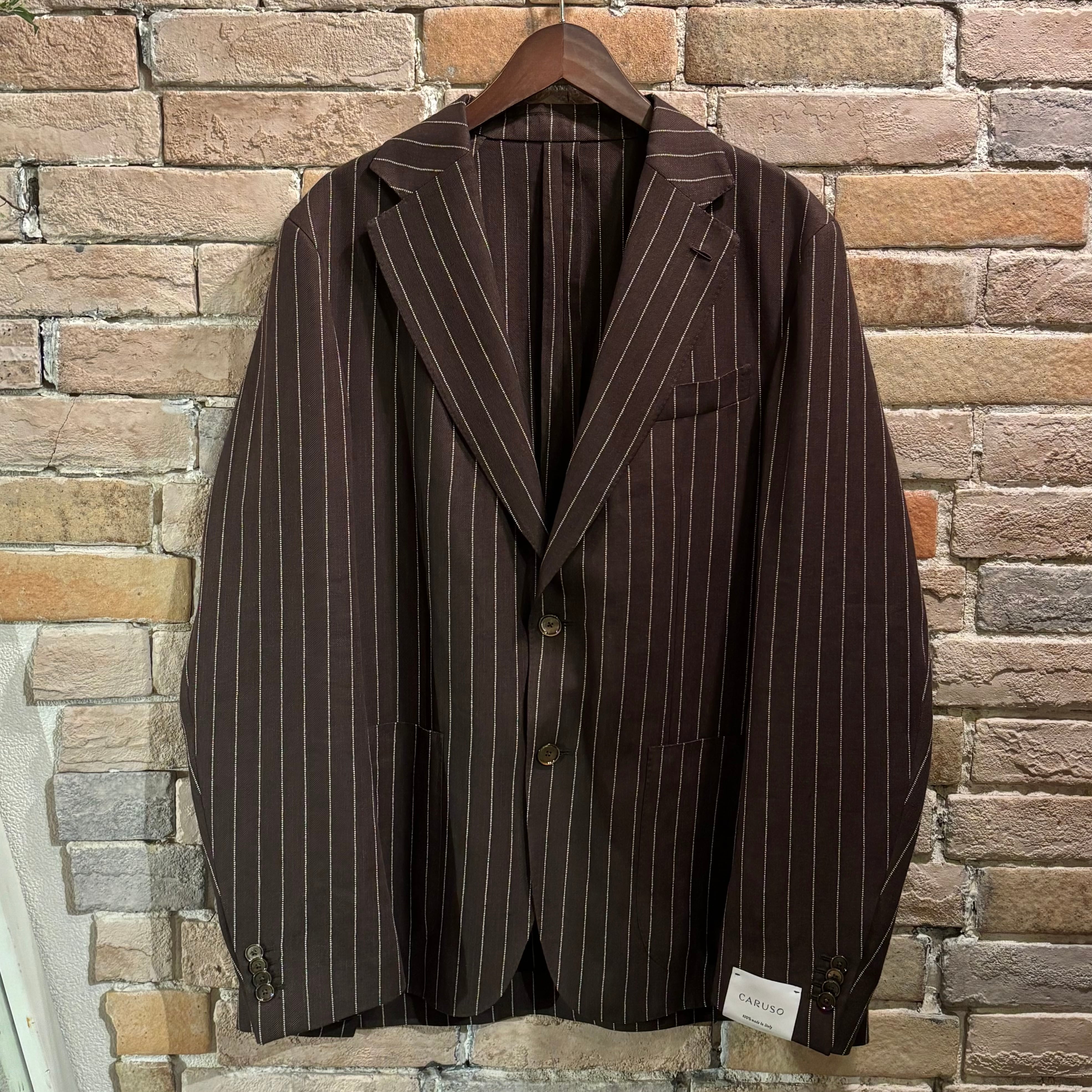 Caruso 未使用品 サイズ52「aida」 リネン セットアップ スーツ