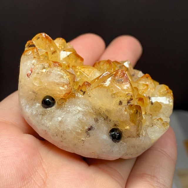 2.シトリンクラスター・ハリネズミ