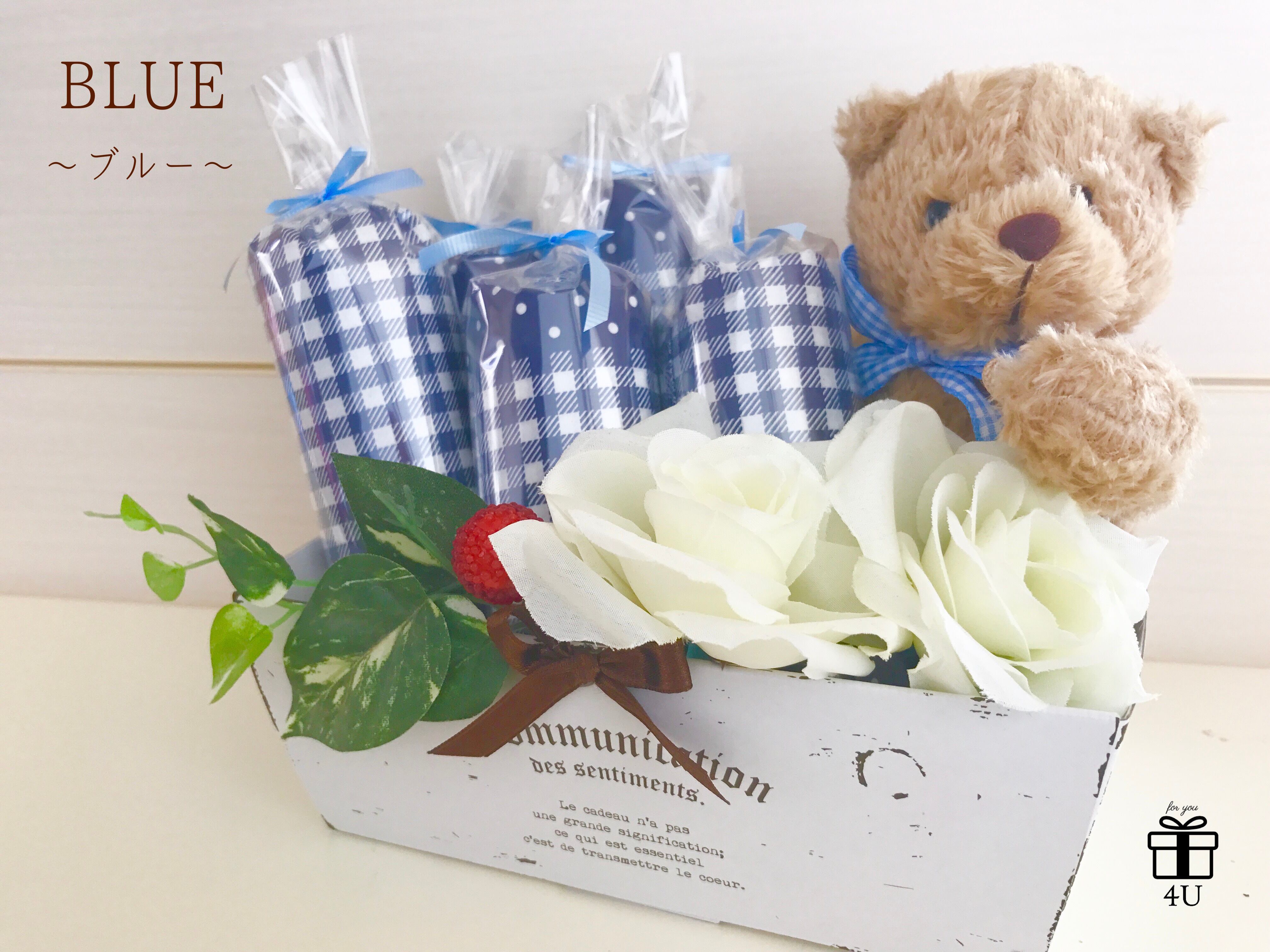 クマさんおむつキャンディボックス ラッピング込 おむつケーキ 出産 クマさんおむつキャンディボックス ラッピング込 おむつケーキ 出産