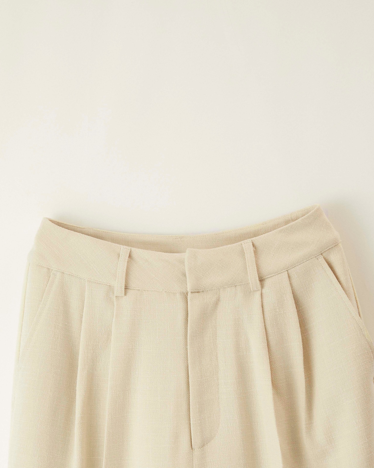 DU250501 linen like wide straight pants【T sizeあり】【Re Stock】【残り僅か】