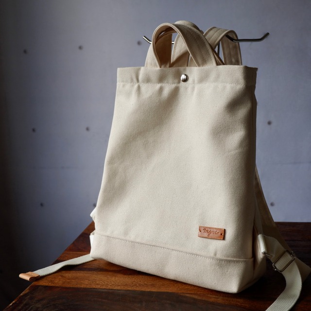 毎日のリュック/S◇生成り◇倉敷帆布 | myu.handwork