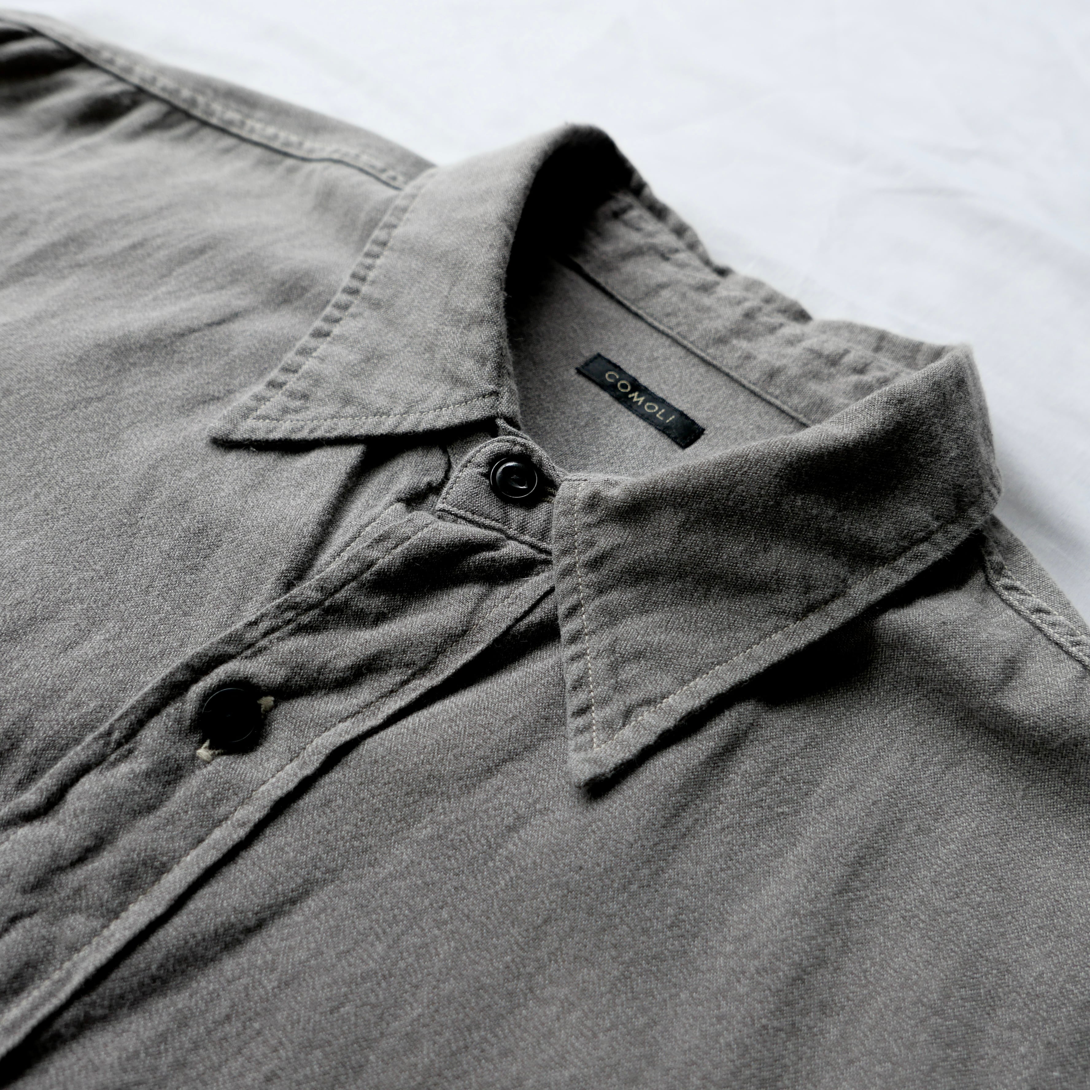 COMOLI 24SS ヨリ杢 WORK SHIRT | safarionline