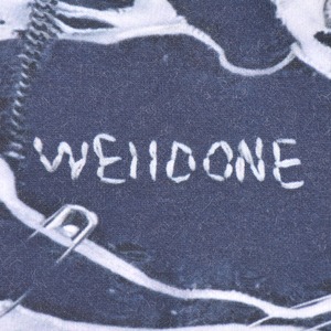 【WE11DONE】LIGHT GREY VINTAGE PRINTED HOODIE ZIP-UP