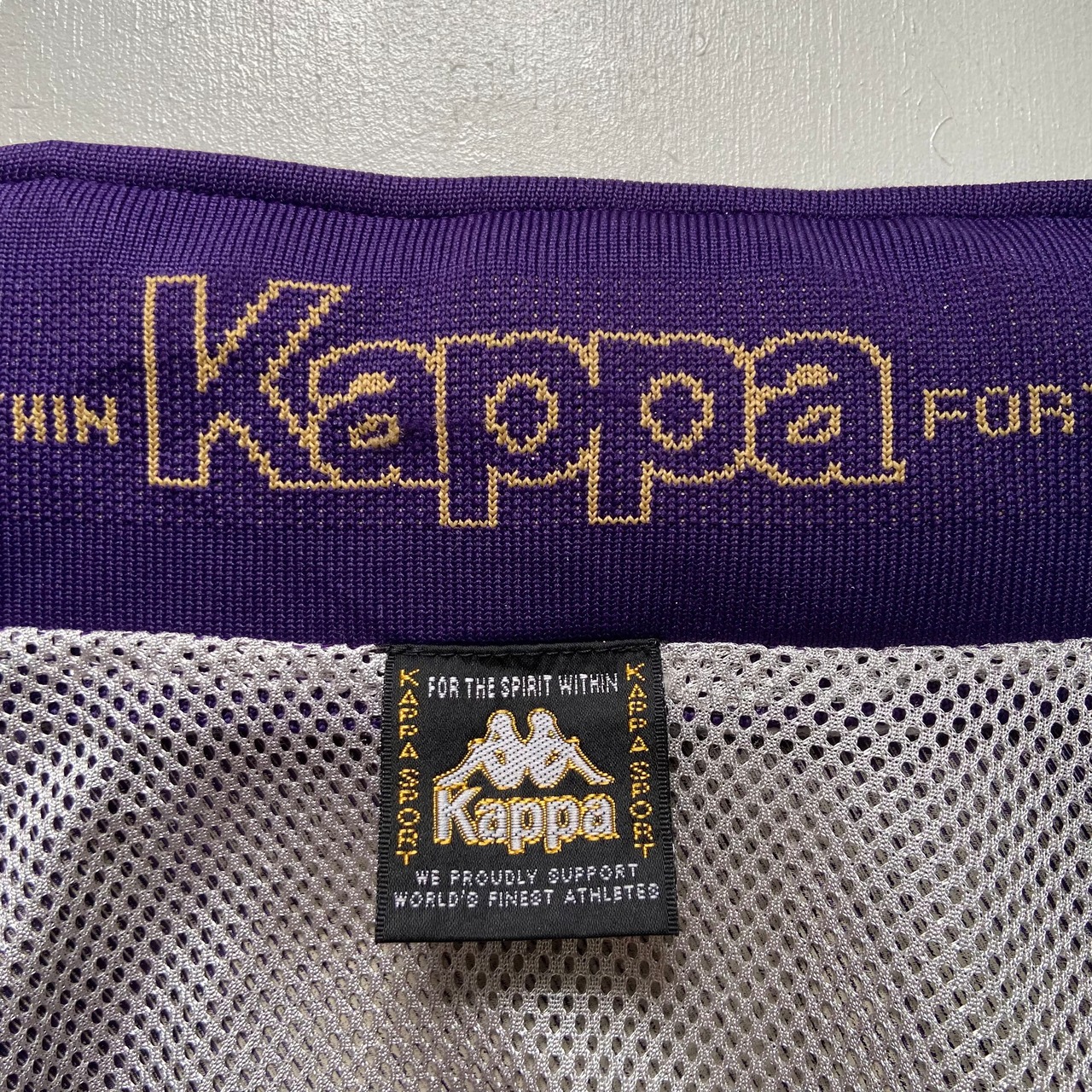 90年代 ヴィンテージ KAPPA カッパ 切替 フード収納型 ジャージ 