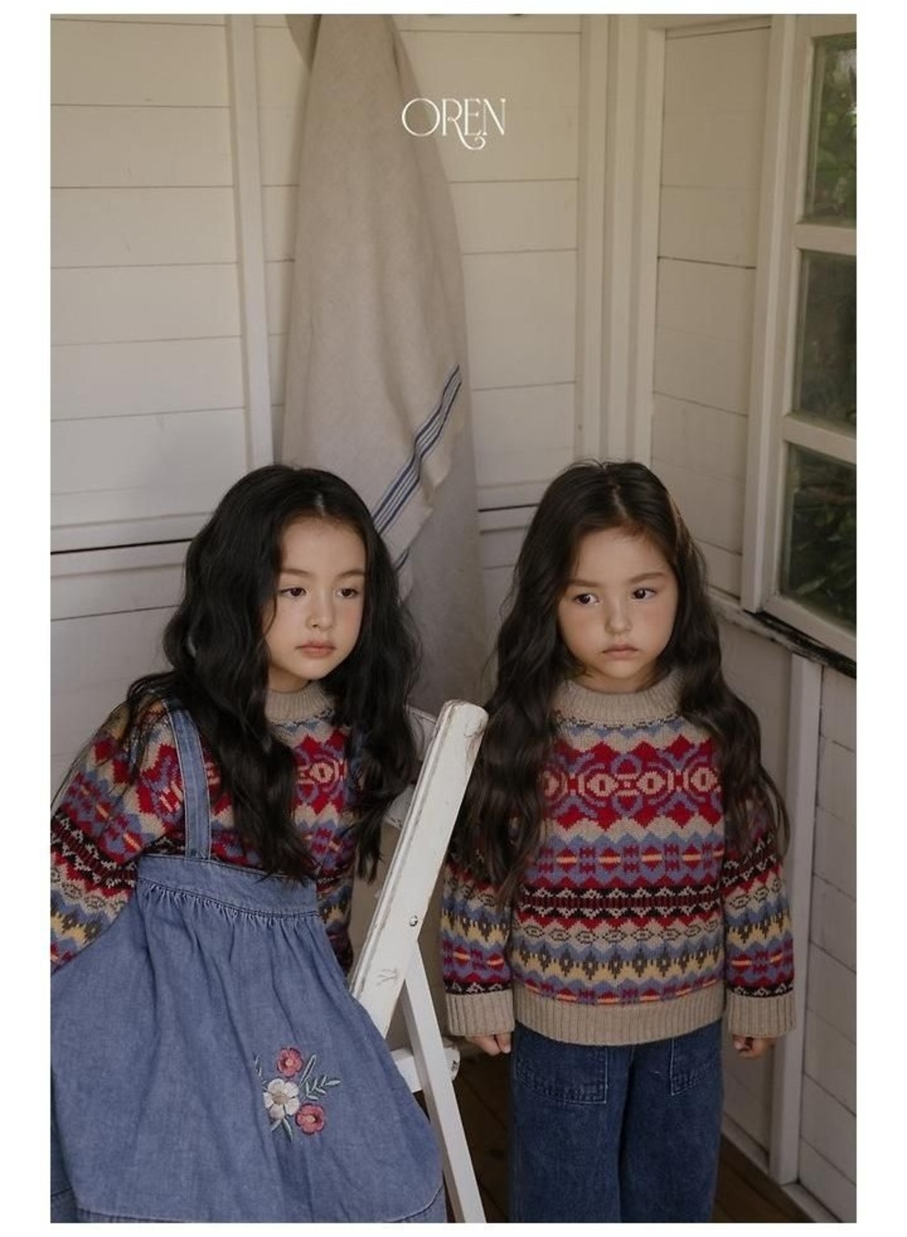 オーレン / oren / アデリンマルチウールニット / 韓国子供服 / キッズ / 26winter〖取寄〗*S~XL*