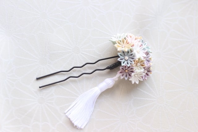 つまみ細工 かんざし