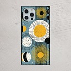 受注生産 iPhoneケース 太陽と月の天体総柄｜天体図 STAR057C