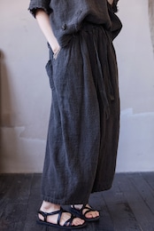 リネン サルエルパンツ