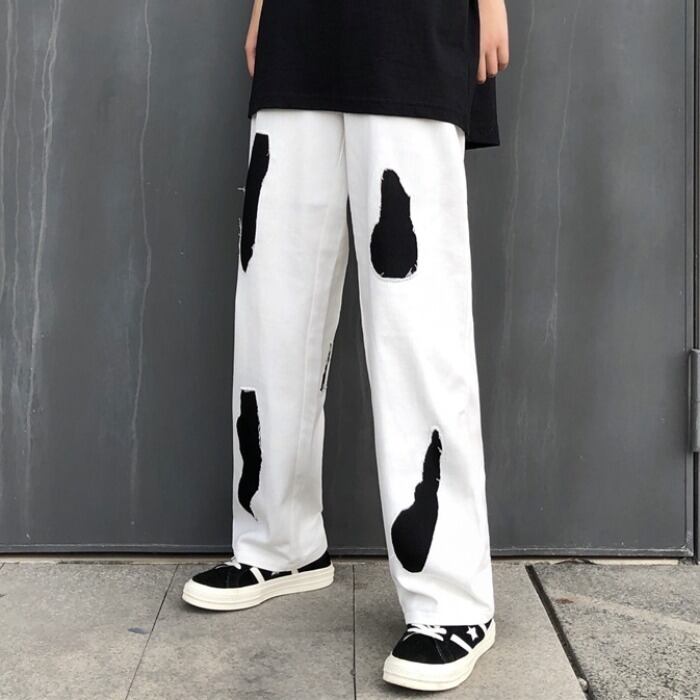 スタイルルーズパンツ スプリングサマースタンダードカジュアルレディース レトロ ストリート かわいい 春物 夏物 ケッペル58897949776