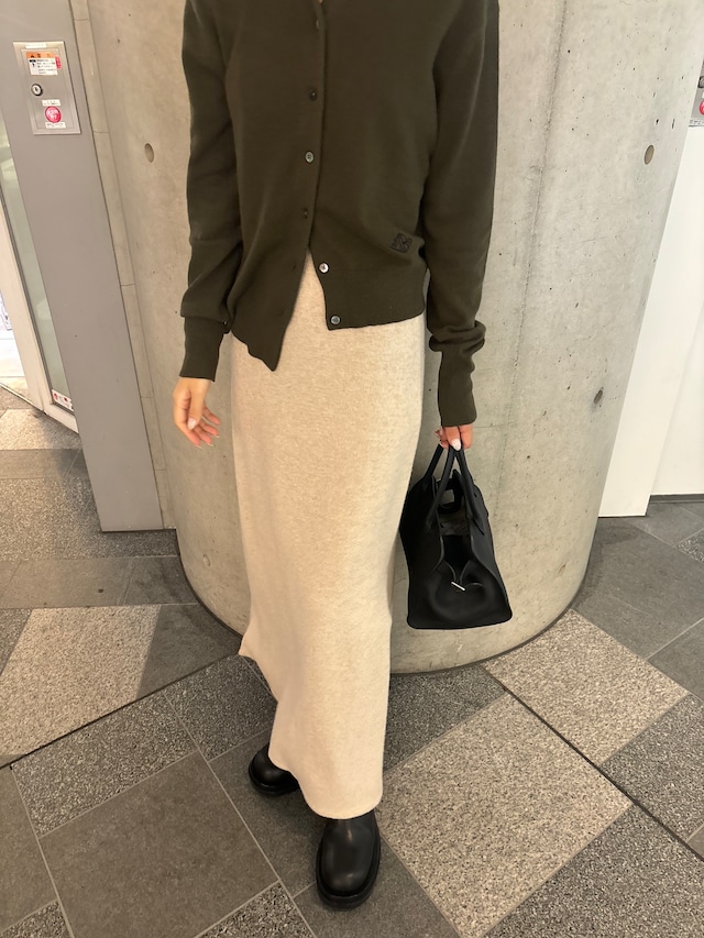 glitter raccoon skirt (beige)