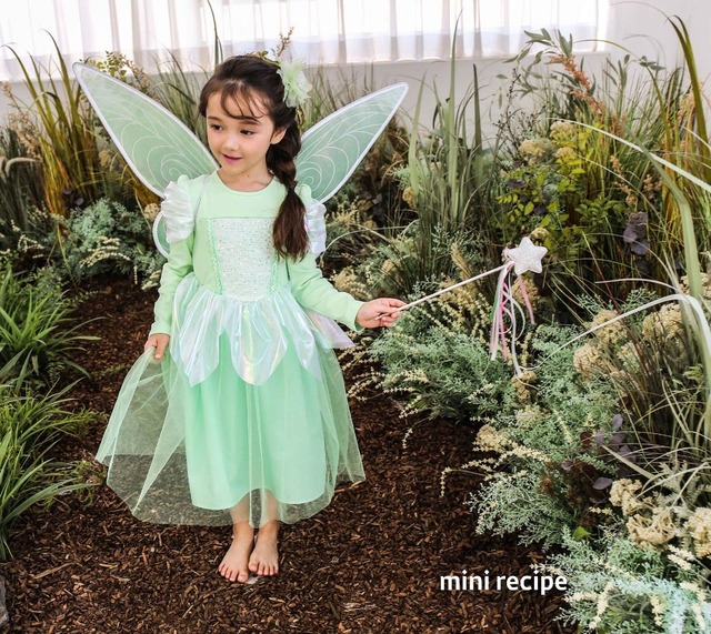 【即納】<mini recipe>  Tinkerbell fairy dress + Fairy wings