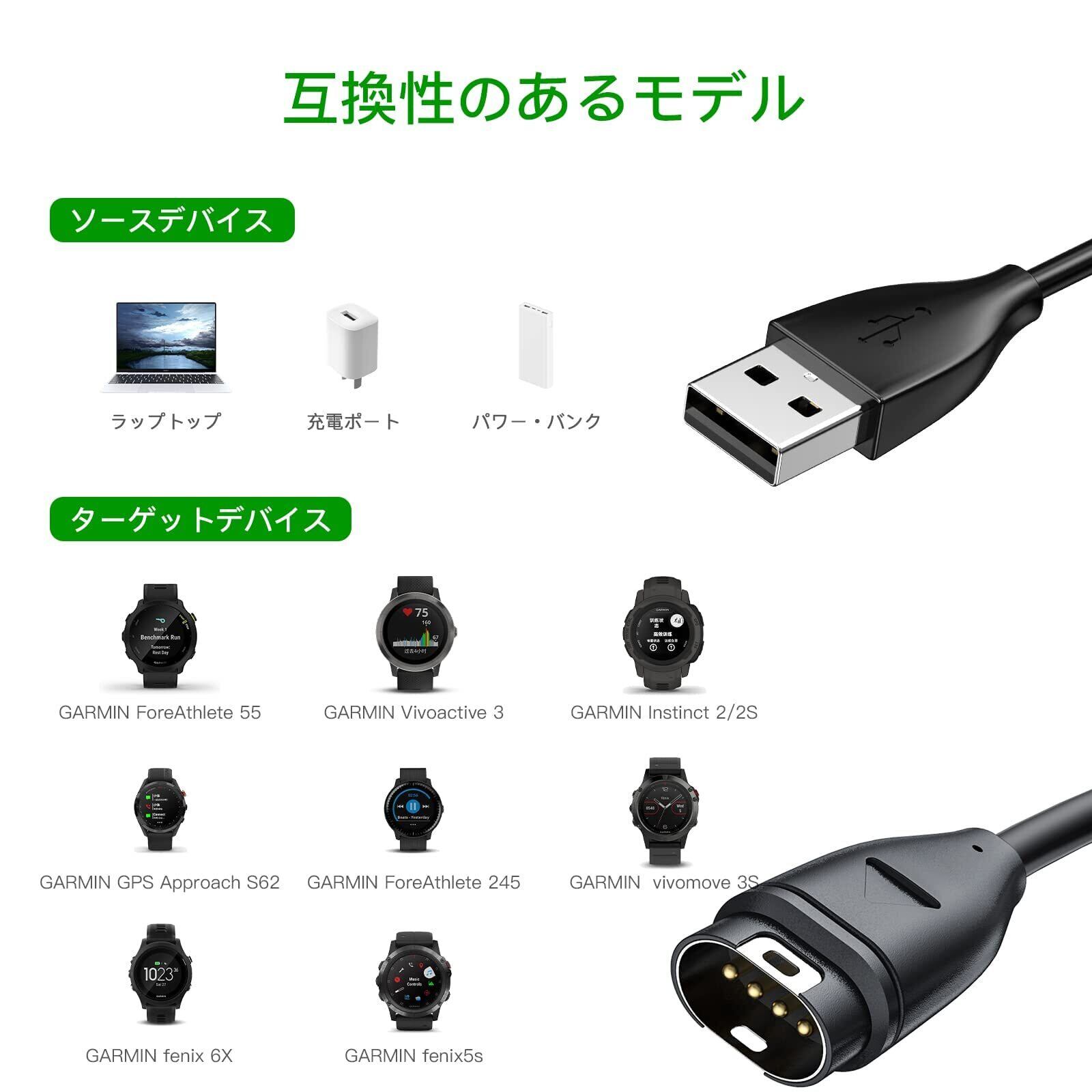 GARMIN FOREATHLETE 245 ブラック 本体 箱、充電ケーブル付 GARMIN FOREATHLETE 245 ブラック 本体 箱、充電ケーブル付