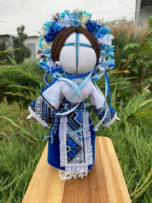 UA.Designer手作りモタンカ 25cm（ウクライナの御守り）