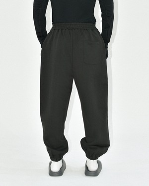 バーガージムスウェットロングパンツ ブラック