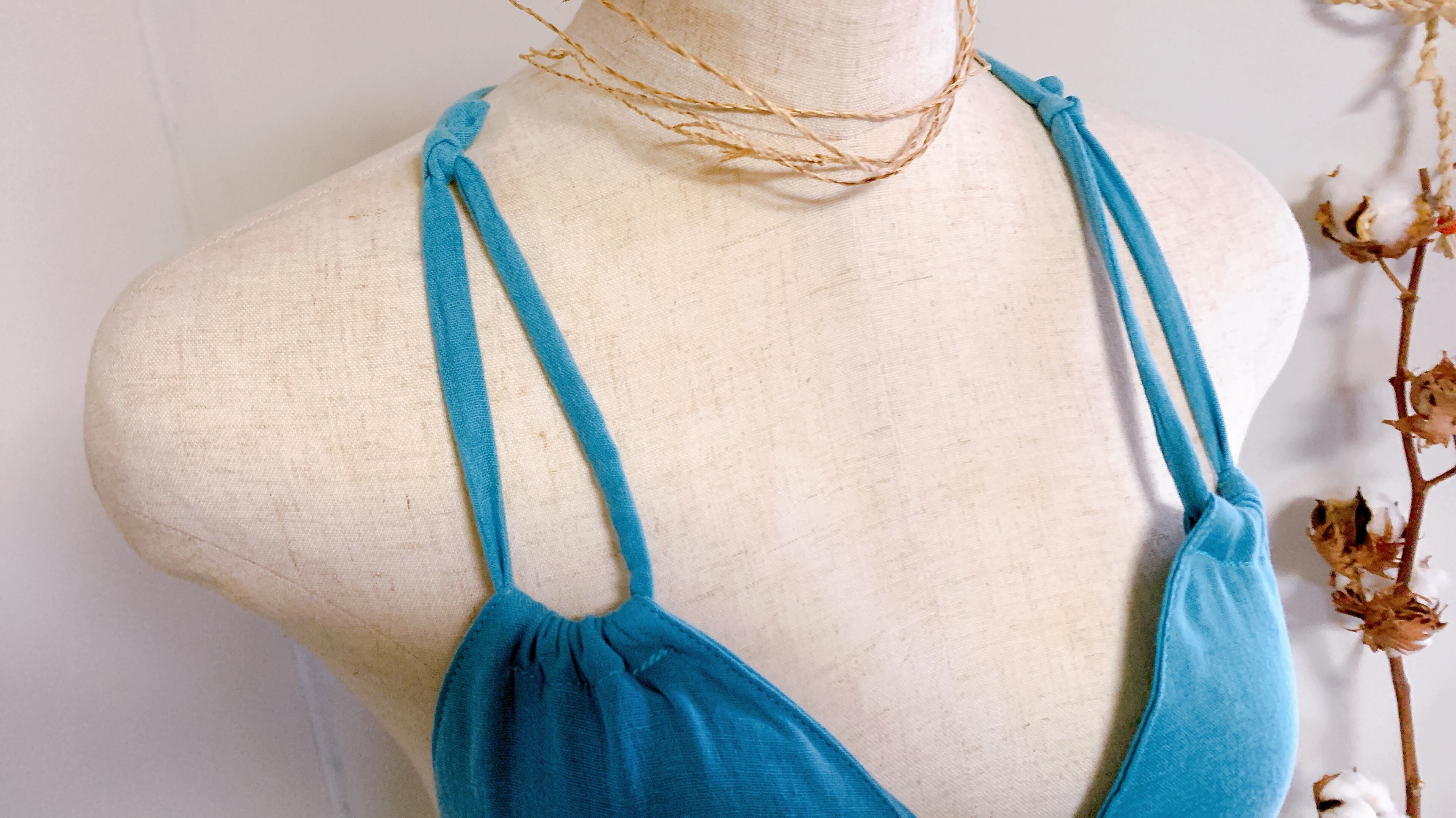 　締めつけない下着　“ゆる〜りブラ“     サックス　第5チャクラ