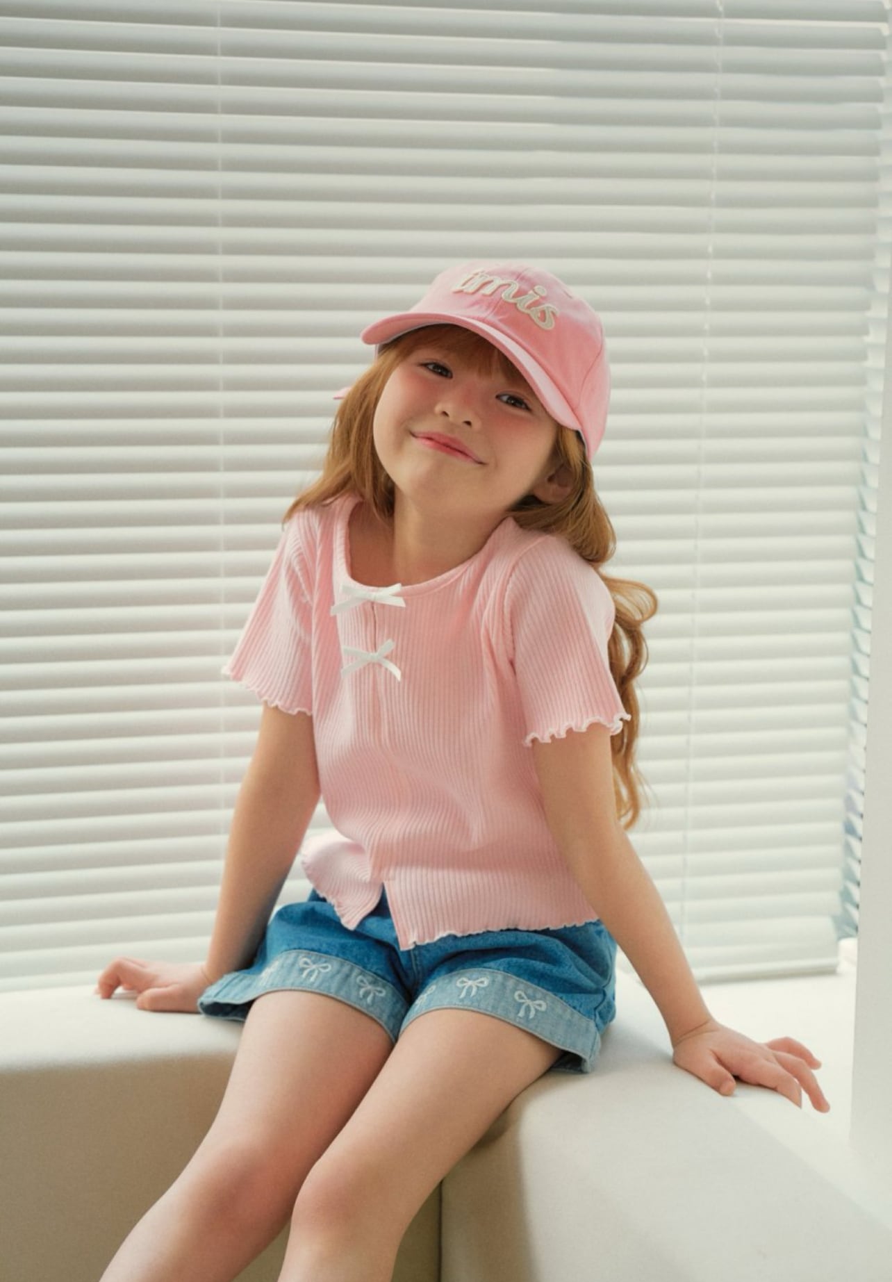 即納◆90-100 リボンカットソー-momoann