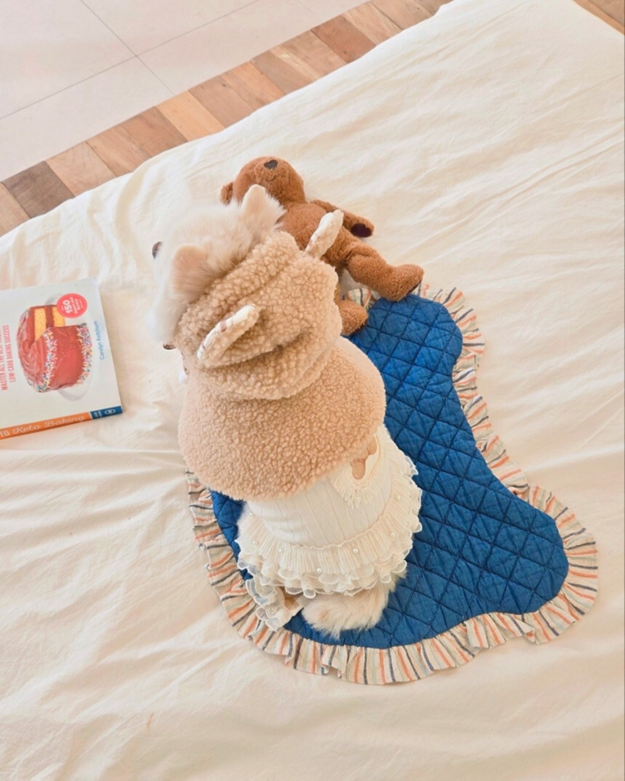 予約 【pecoramou select】Teddy  One-Piece Dress