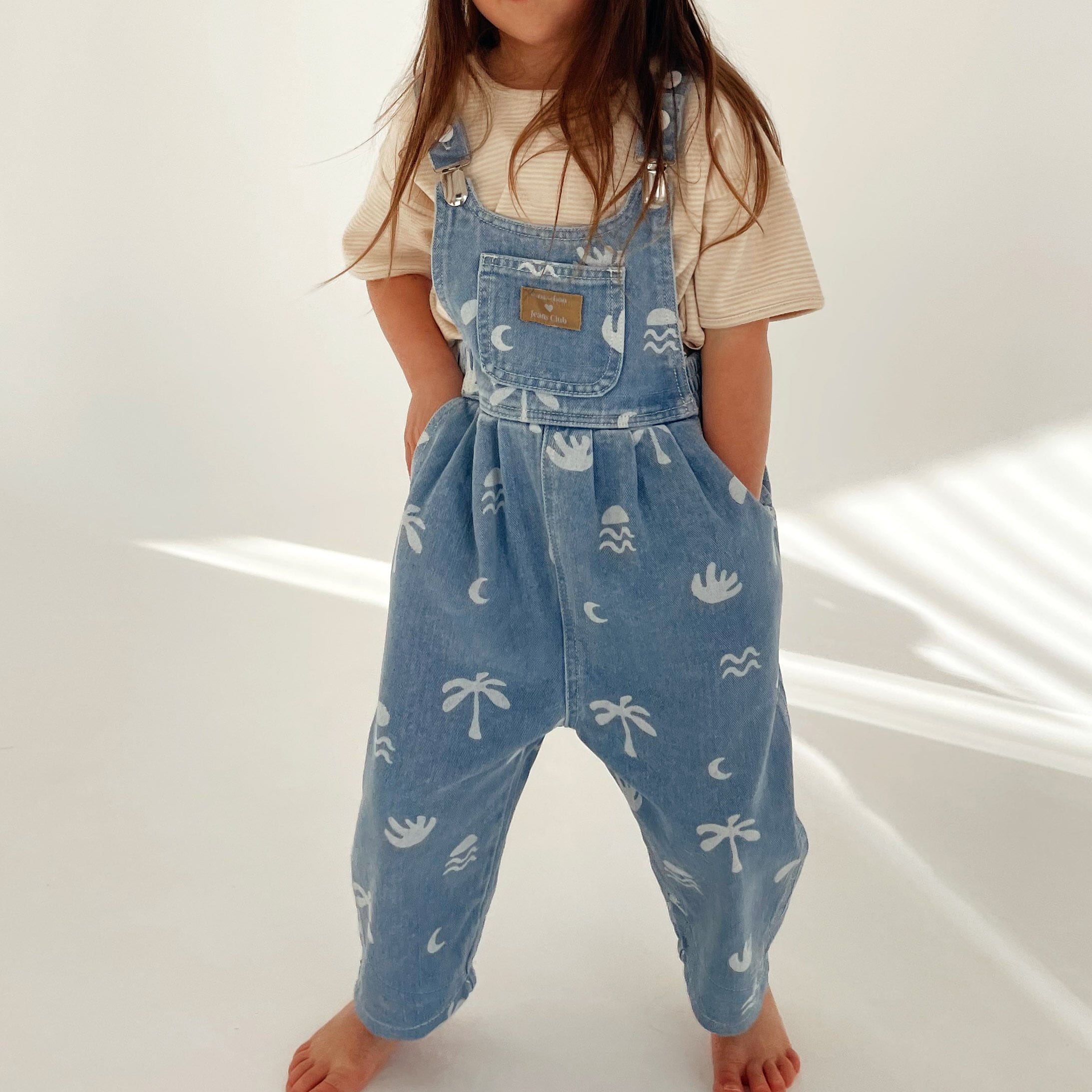 TWIN COLLECTIVE×bamlovesboo】Bowie Bubble Overall - Cali Print