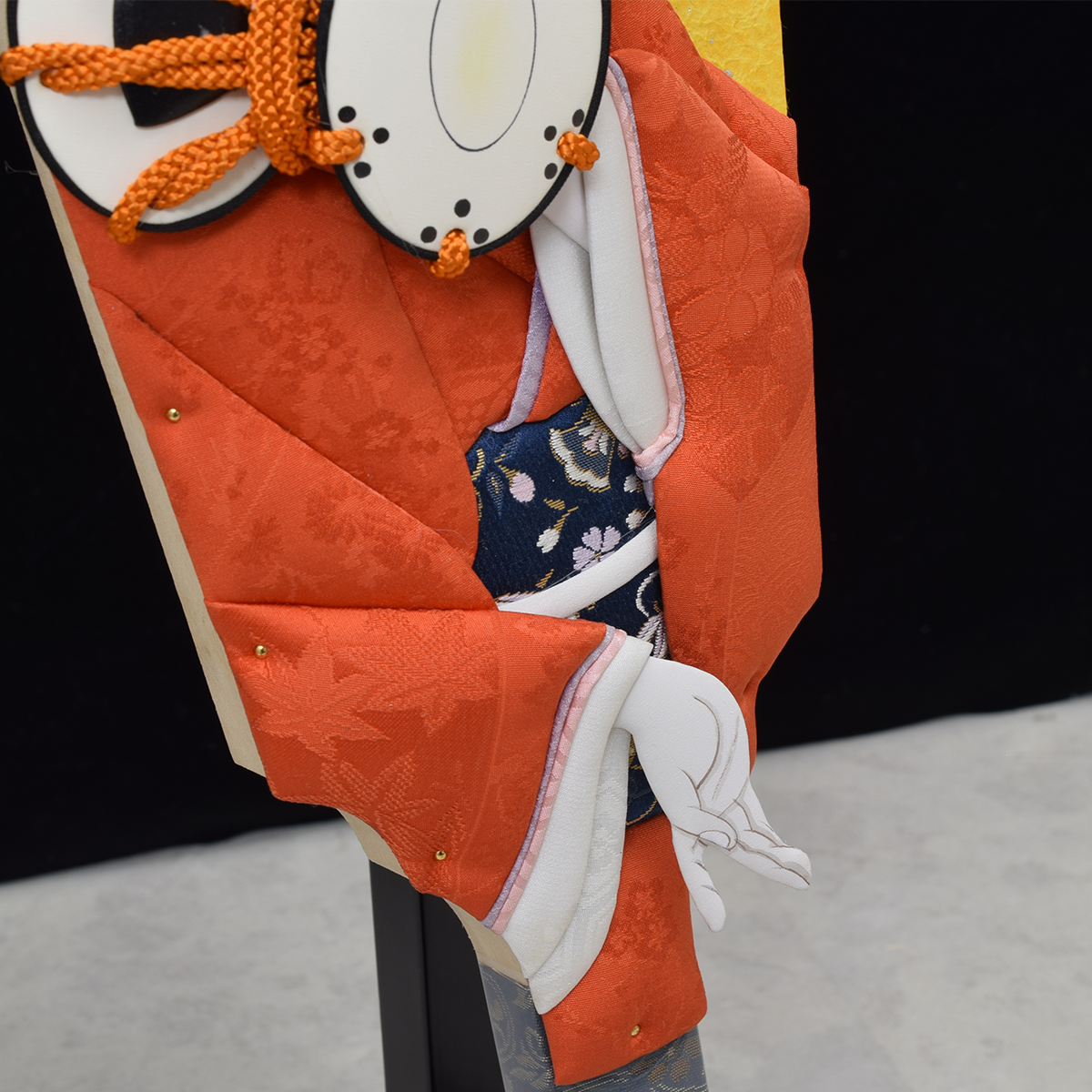 羽子板 昭和レトロ お祝い 縁起物 河寿 木目込み 松園写 羽子板