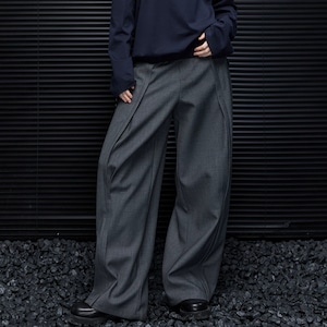デザインタックワイドレッグパンツ ・23368 デザインタックワイドレッグパンツ ・23368