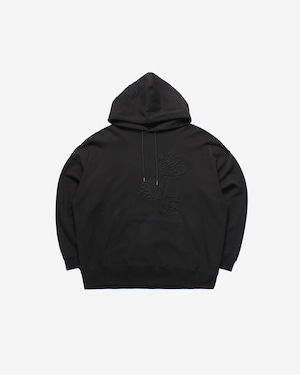 Cord embroidery Hoody-black <LSD-BC1T1>