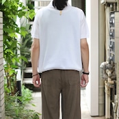 white knit polo
