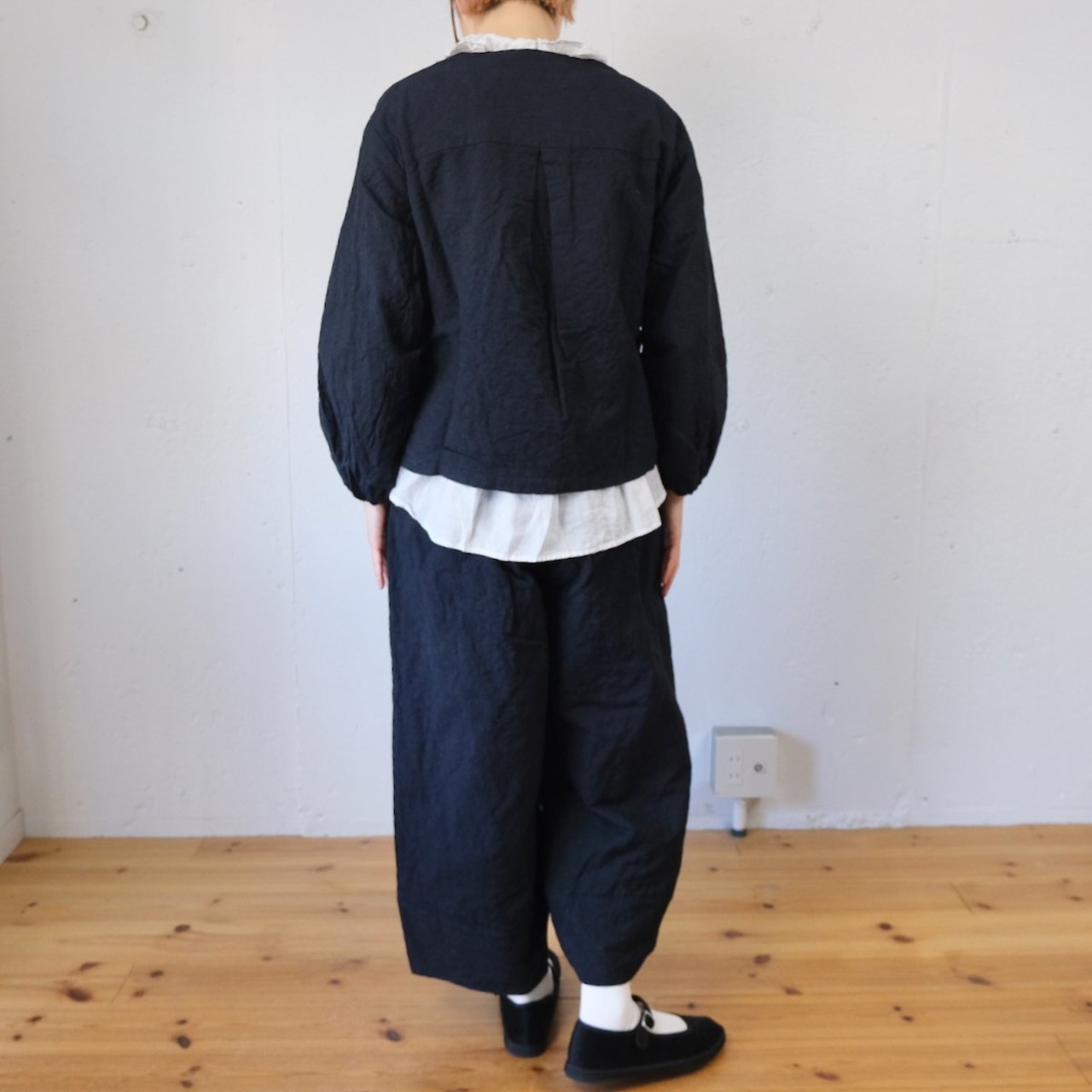Gauze#(ガーゼ) QUILT ETOILE PANTS リネンウール パンツ