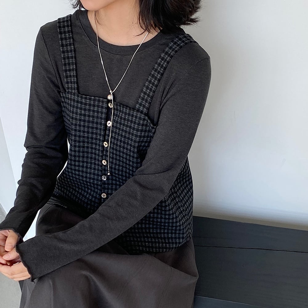 long cutsew camisole 2piece j-0143