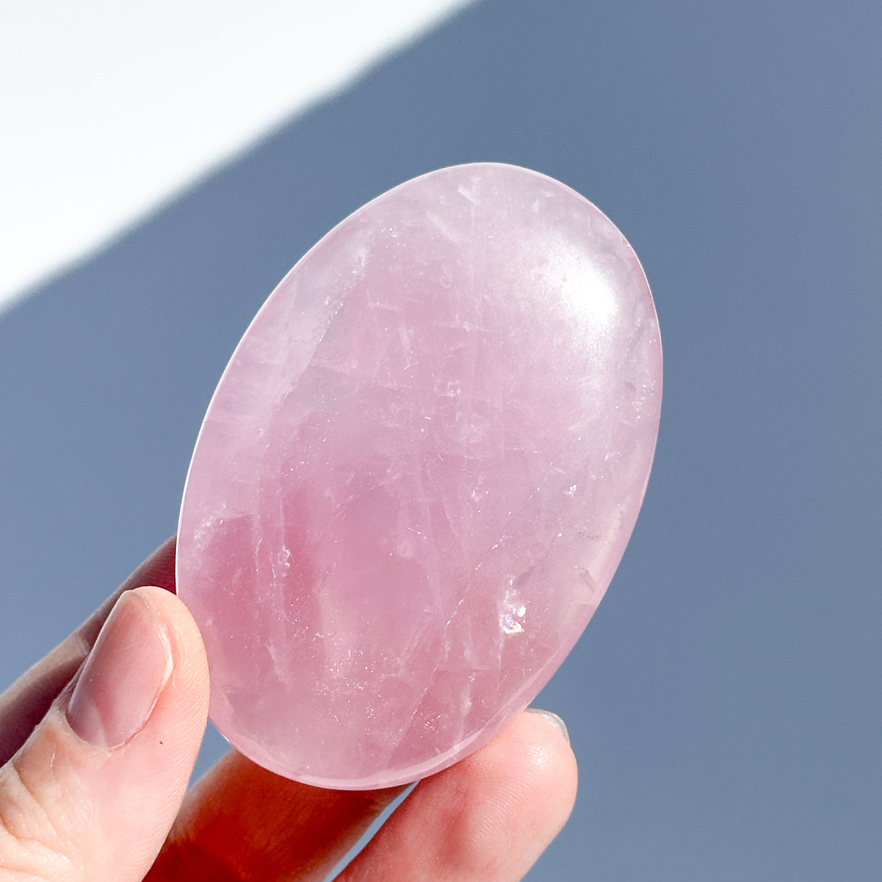 ローズクォーツ パームストーン12◇ Rose Quartz ◇ 天然石・鉱物