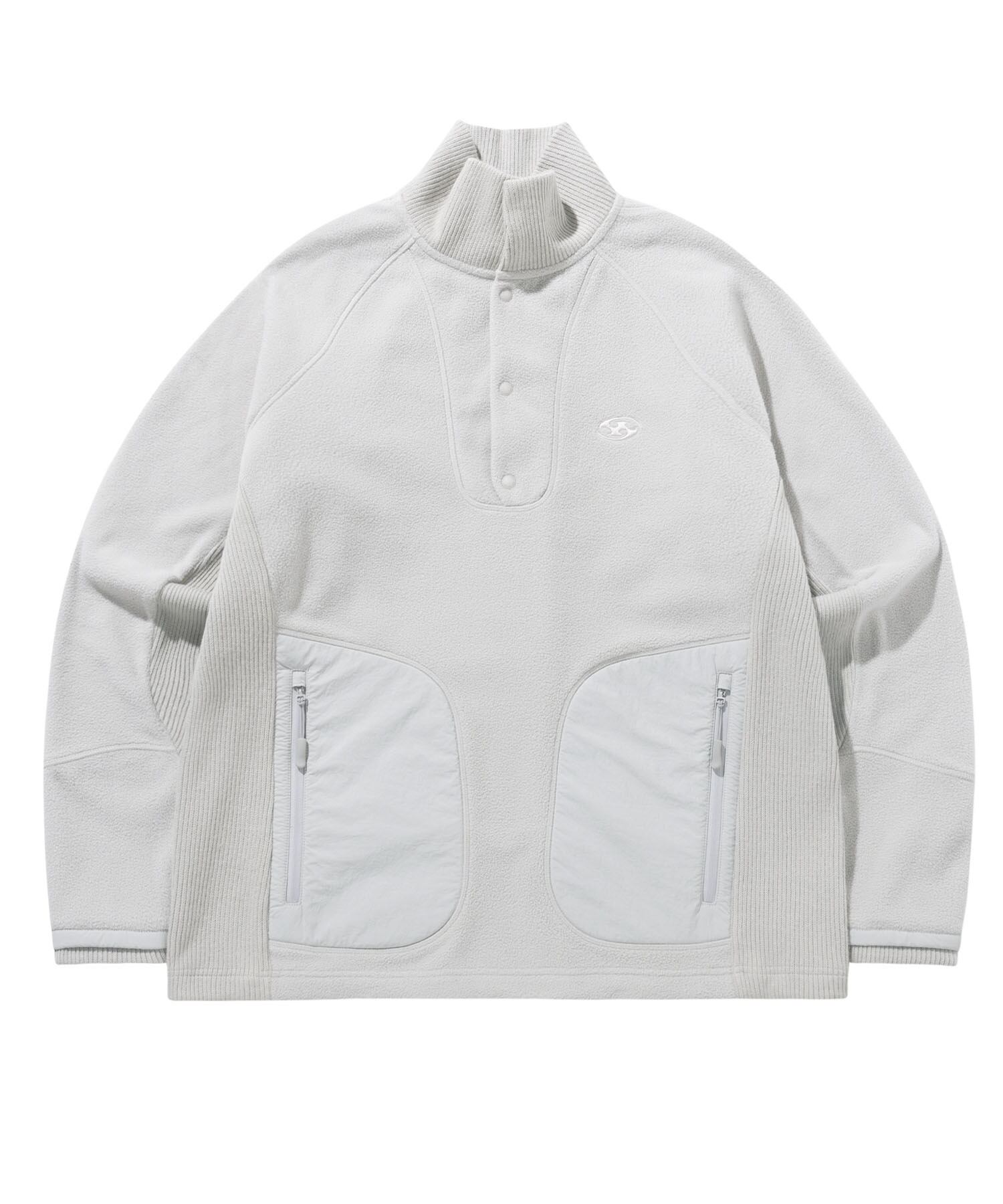 SAN SAN GEAR] 23FW COMPOUND FLEECE TOP LIGHT GREY 正規品 韓国