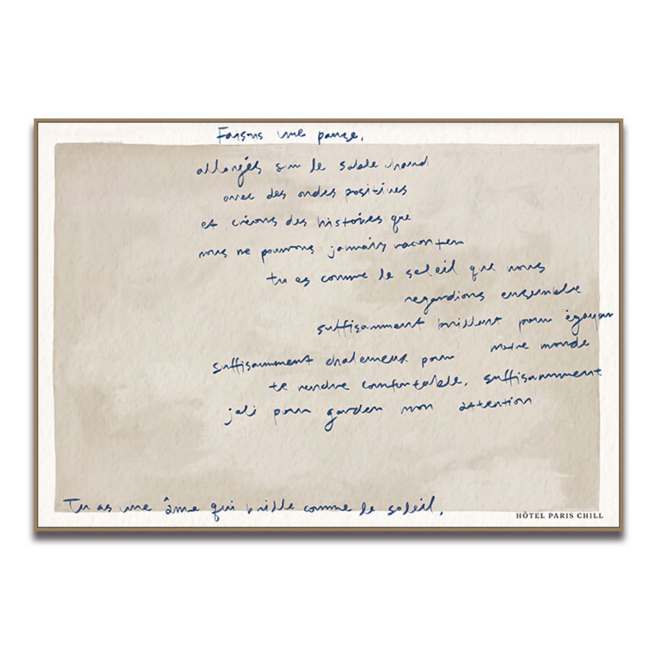 ポスター 壁 アート コットン キャンバス プリント 文字 絵 リビング A3