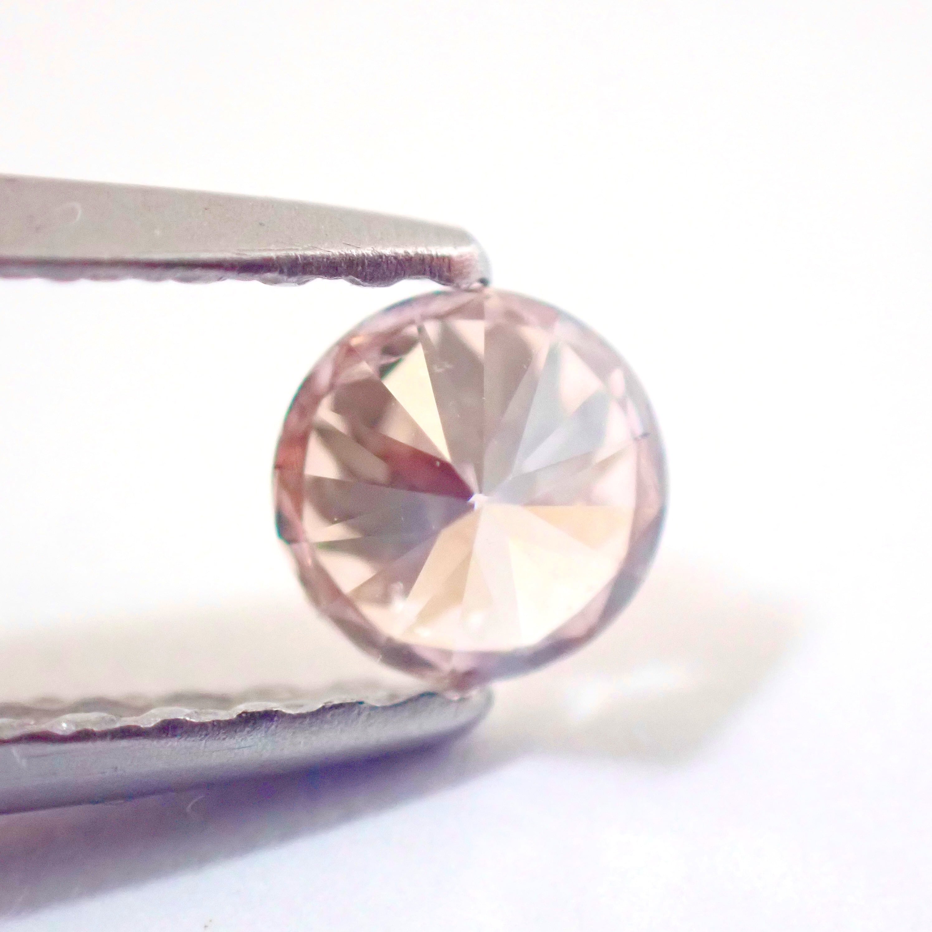 【希少】 Light Brown Pink 0.234ct ライト ブラウン ピンク ダイヤモンド ダイヤ ルース 裸石 天然 AGTソーティング付き