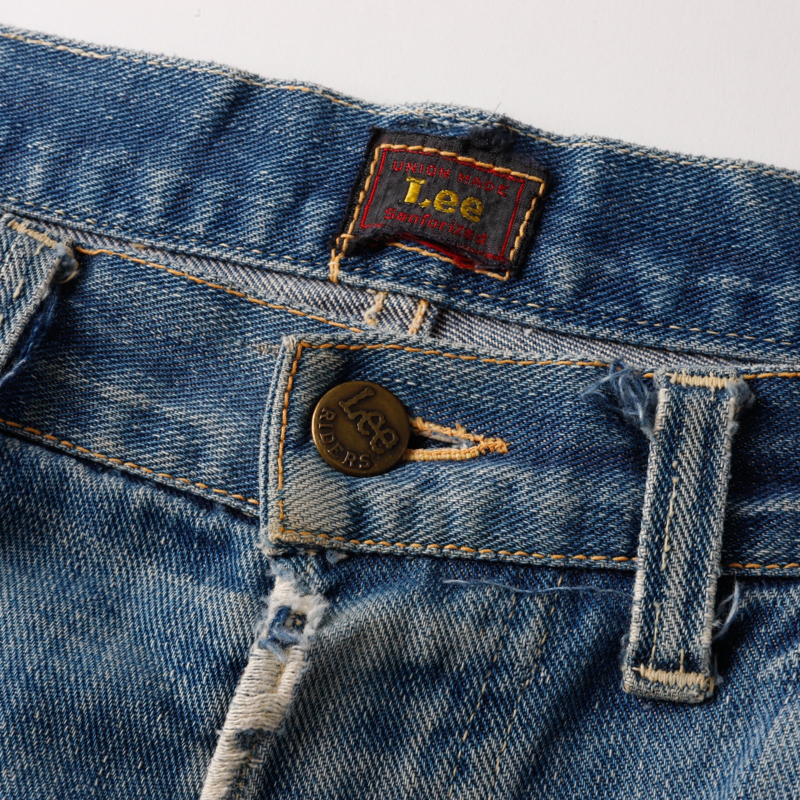 希少】40s Lee 101 special vintage denim made in USA center red 