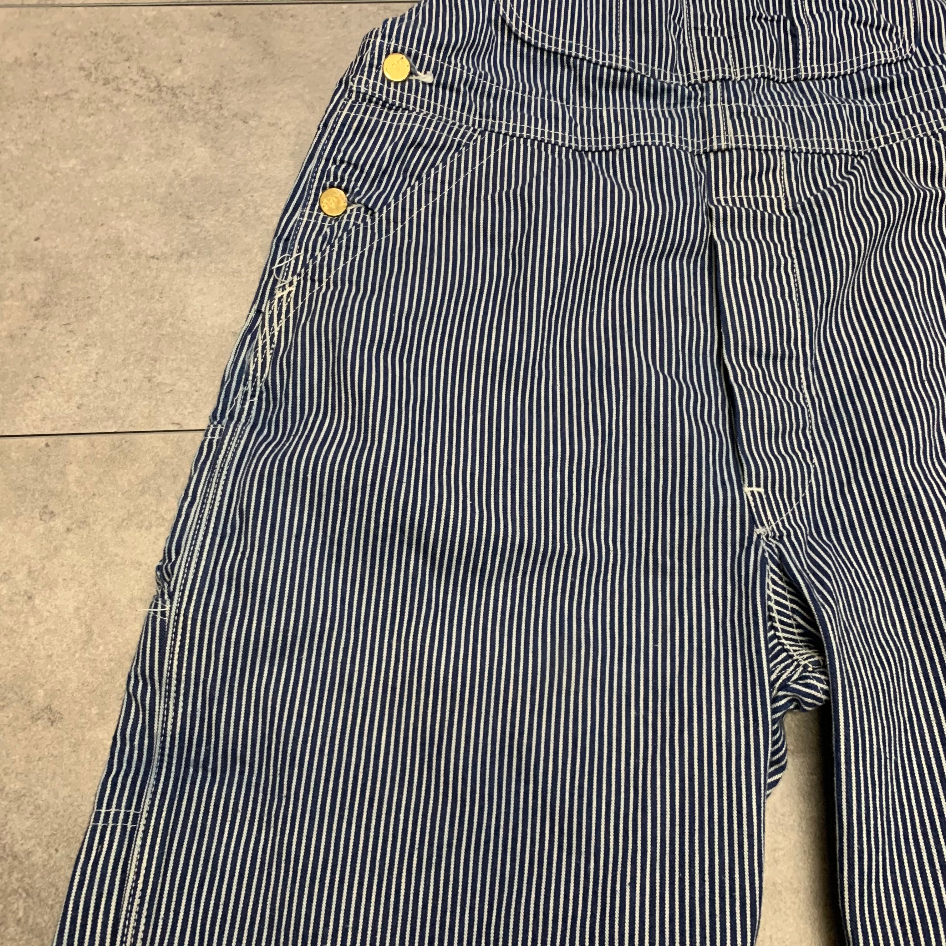 70s ヴィンテージ Lee オーバーオール ヒッコリー 良品 USA製 70s ヴィンテージ Lee オーバーオール ヒッコリー 良品 USA製