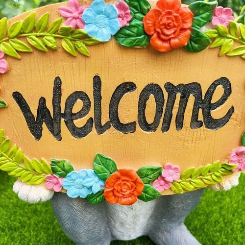 ウサギの置物 ガーデニング雑貨 ガーデンオーナメント 花壇 インテリア ウェルカム像彫刻 動物の置物