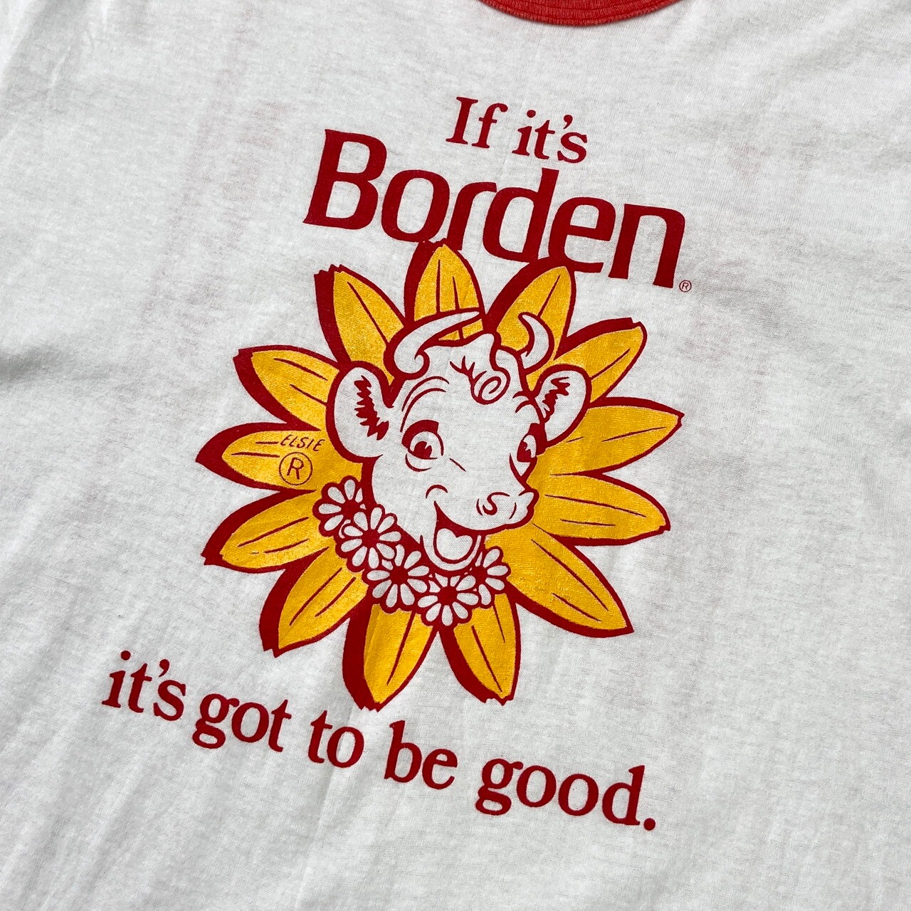 80年代 USA製 Stedman Borden プリントTプリントTシャツ リンガーT 