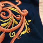 フォークダンス 衣装 スカート オレンジ系 チャコット Chacott 刺繍 橙 黒 チロリアン チロルスカート カントリー 鮮やか 華やか かわいい ダンス衣装 イベント 練習 レッスン ブラック系