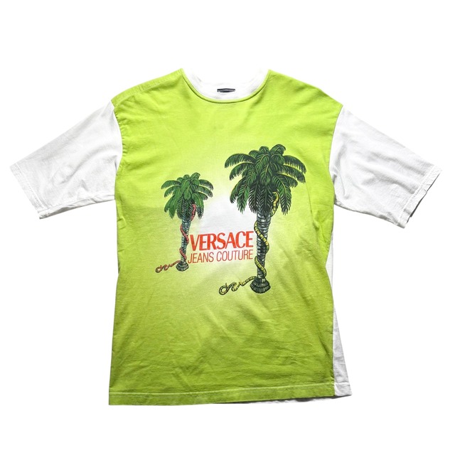 vintage VERSACE JEANS COUTURE palm tree × snake tee