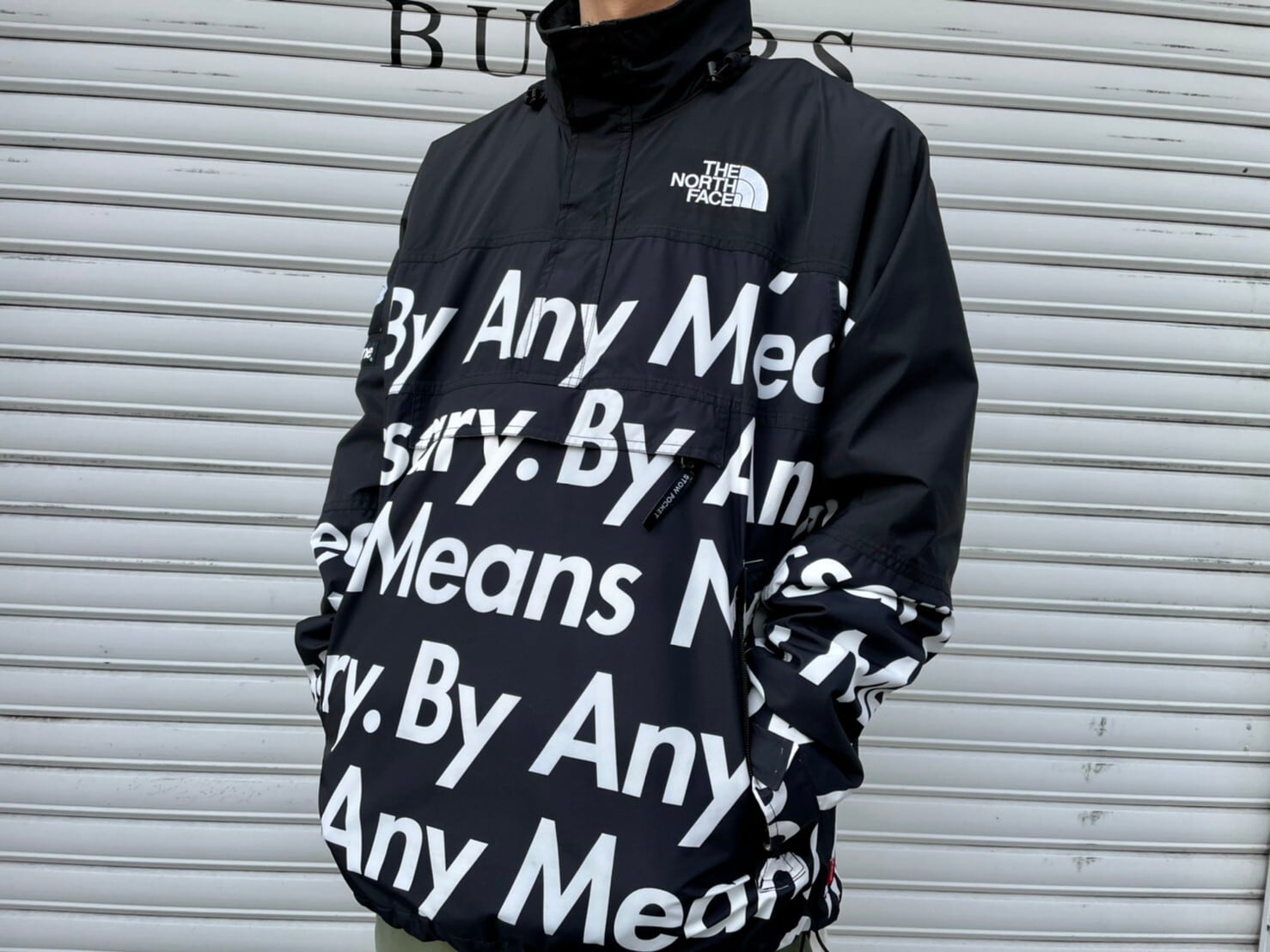 Supreme 15AW × THE NORTH FACE BY ANY MEANS MOUNTAIN PULLOVER BLACK ...