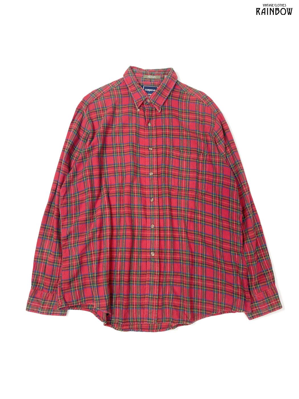 古着　ヴィンテージ　ピンク　長袖　ブラウス　シャツ　vintage 古着 90s Ralph Lauren ワンポイント ソリッド コットンツイル