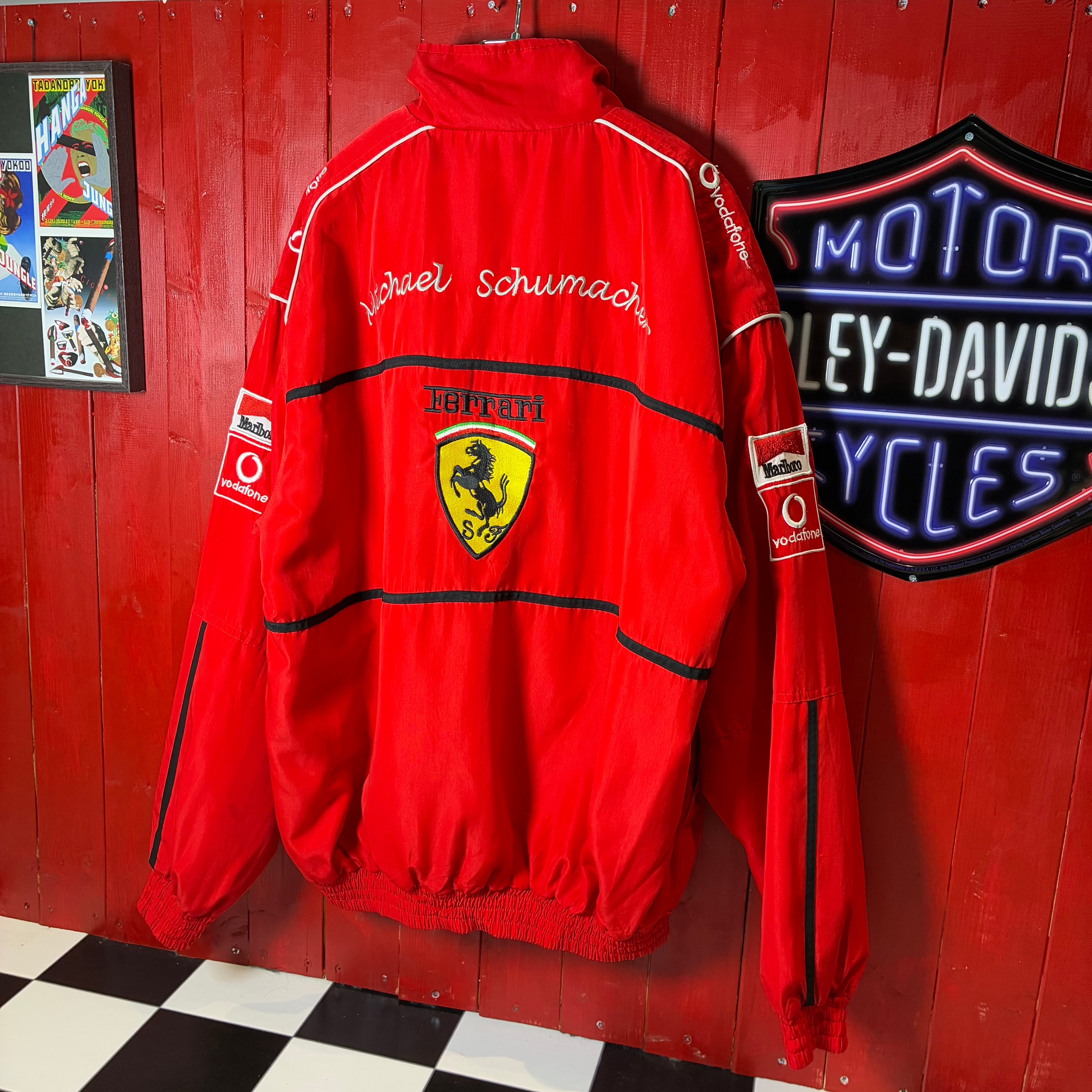 Ferrari×Marlboro ナイロンレーシングジャケット　フルデコ Ferrari×Marlboro ナイロンレーシングジャケット フルデコ フェラーリ