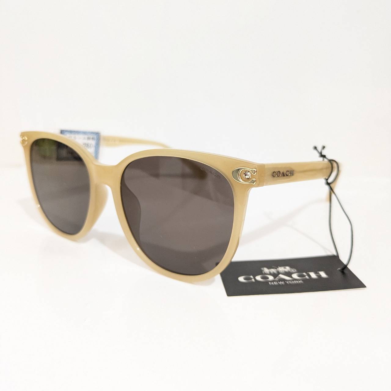 【COACH】ボストンセルフレーム サングラス クリームベージュ